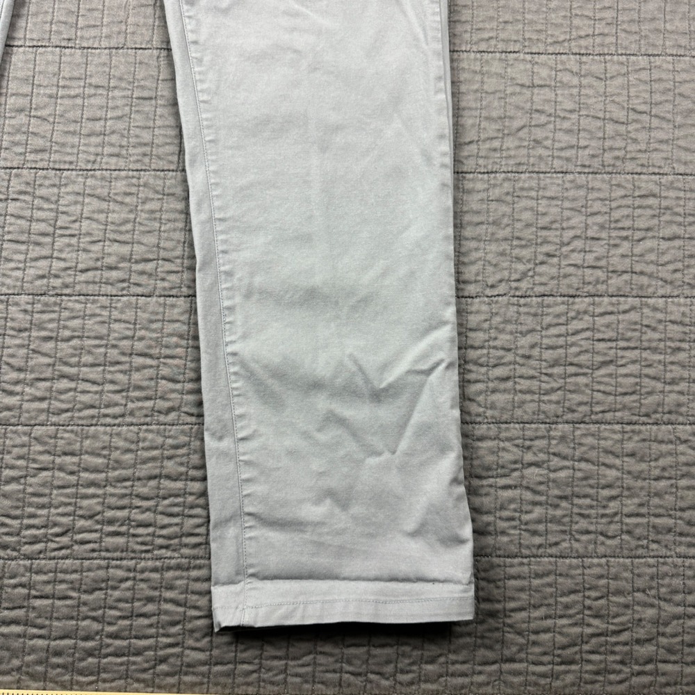 Mack Weldon Radius Chino Pants Mens 32x32 (32x30) Grey Stretch Tech Performance - Picture 5 of 15